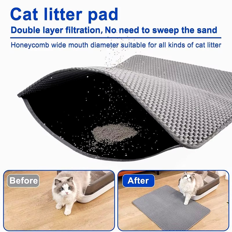 Tapis de litière pour chat
