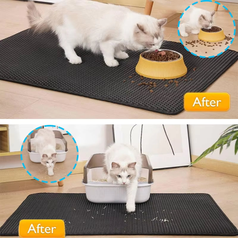 Tapis de litière pour chat